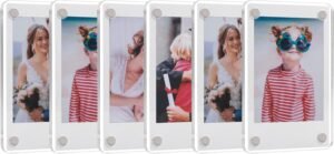 6 Pack- Acrylic Photo Fridge Magnetic Frame