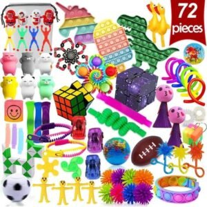 72 Pack Fidget Toys Pack Kit for Stress Relief | Kids | Adults