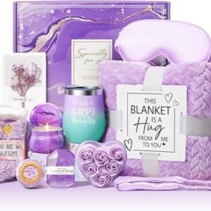 11-PCS Spa Gift for Women, Luxury Birthday Self Care Gift for Her | Purple