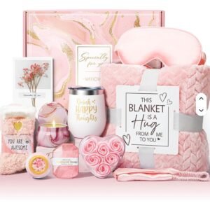 11-PCS Self Care Gift Package for Women Valentine's Day Cozy Spa Gift Box | Pink