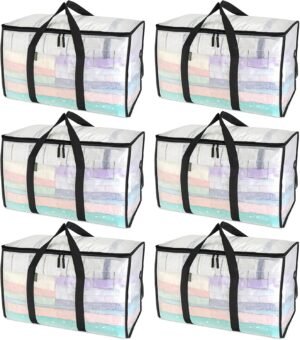 6 Pack Extra Large Heavy Duty Moving Bags