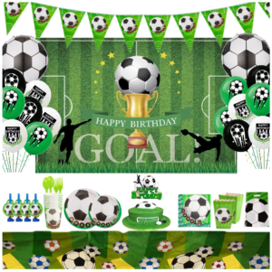 Football-Soccer Birthday Party Supplies and Decorations - Pack of 162 Piece